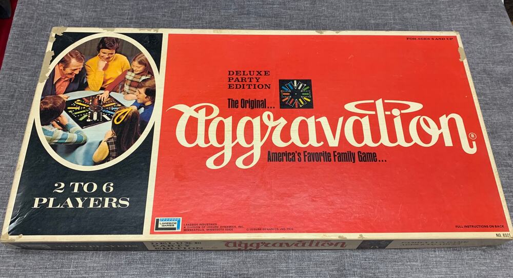 Vintage Board Game - Aggravation from 1970 - Complete